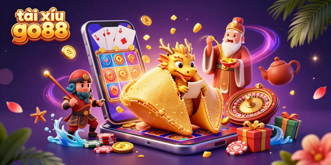 Experience the excitement of tài xỉu go88 with dynamic characters and vibrant casino elements.