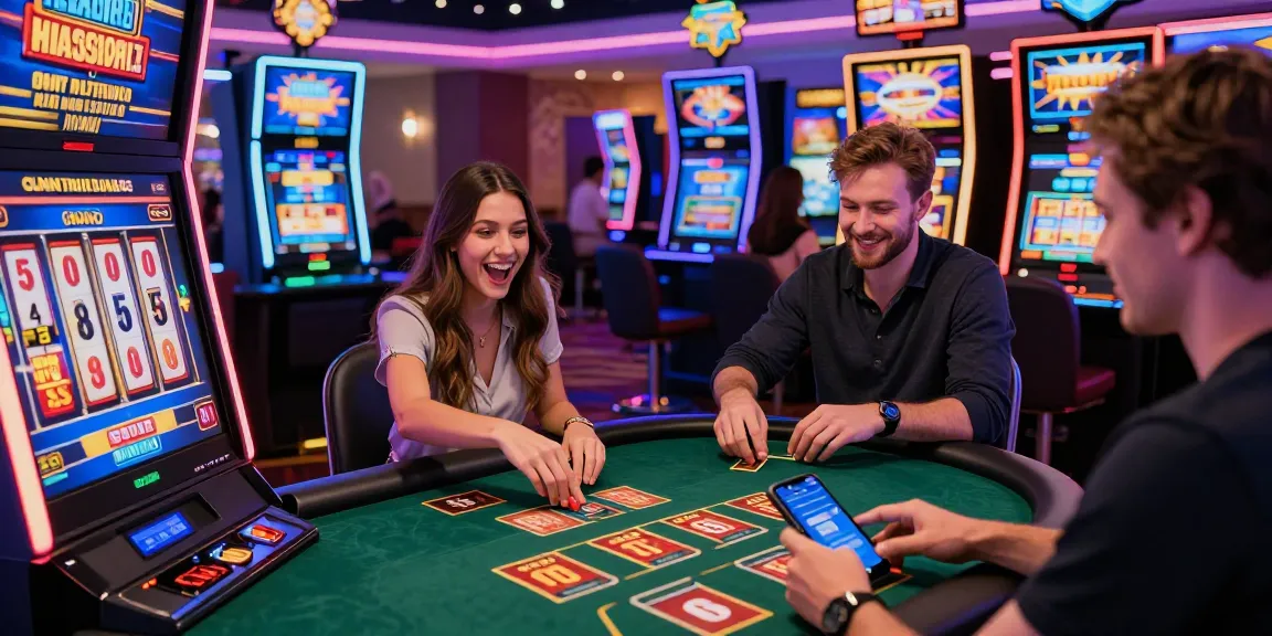 Players enjoying exciting games at credit card casinos in the UK, highlighting features of https://dea.org.uk with lively atmosphere.