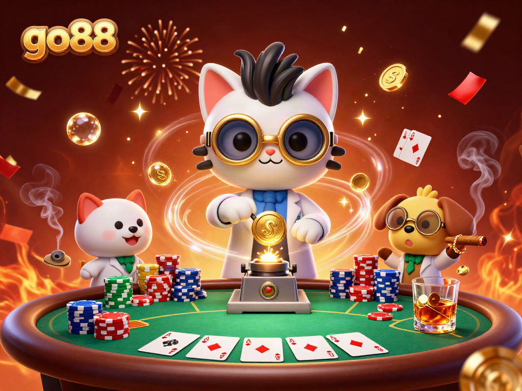 Engage with the exciting world of go88 featuring vibrant casino elements and dynamic characters.