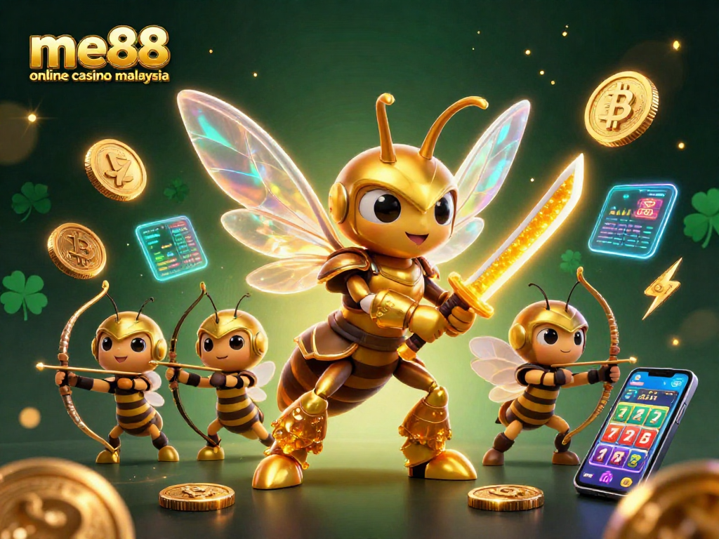 Engage with the vibrant me88 online casino malaysia scene featuring dynamic gaming elements and cartoon characters.
