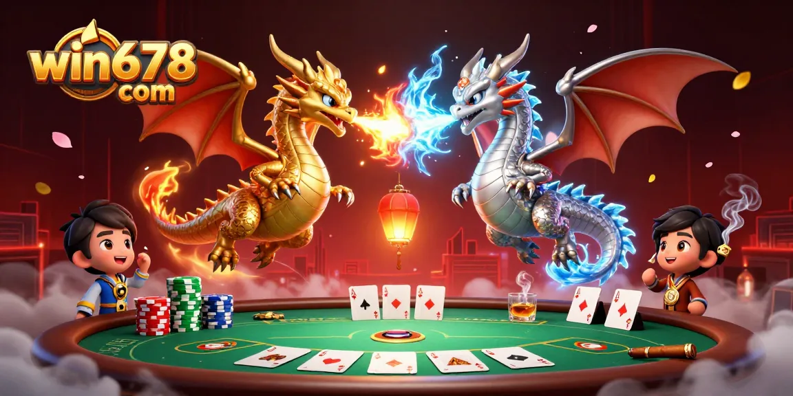 Unleash your winnings at win678 com with a captivating 3D dragon illustration showcasing thrilling poker elements.