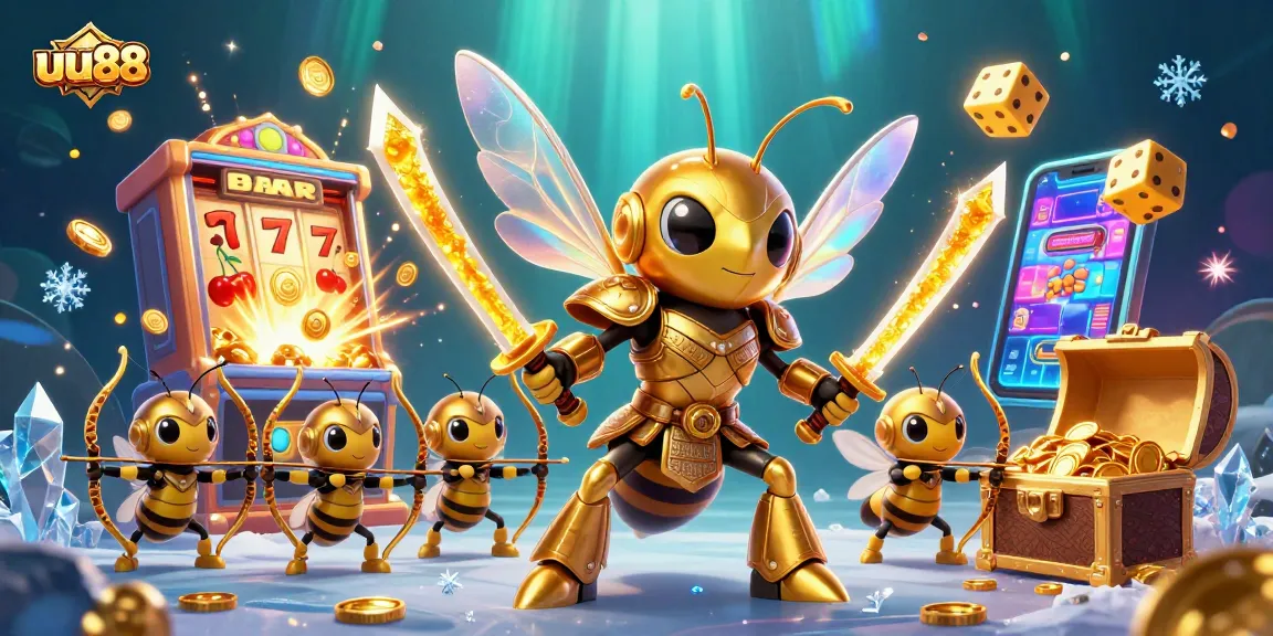 Experience thrilling gaming at uu88 with jackpot slots, dynamic characters, and luxurious casino elements.