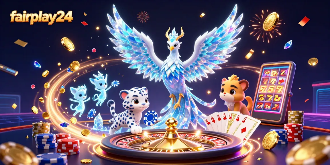 Experience fairplay24 with instant access, vibrant casino elements, and immersive 3D details.