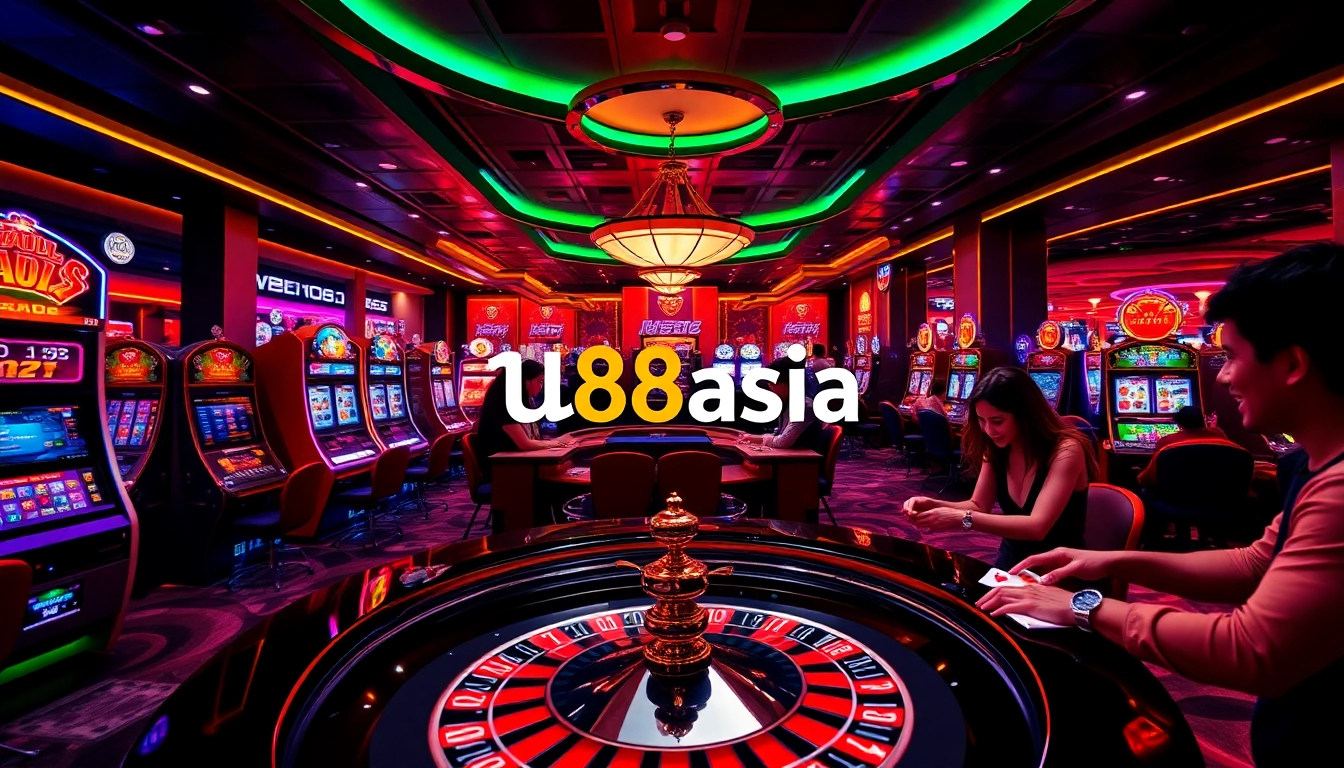 สัมผัสชัยชนะที่น่าตื่นเต้นที่คาสิโนสดของ u8asia พร้อมเกมสล็อตที่น่าตื่นเต้นและโต๊ะรูเล็ตสุดไดนามิก