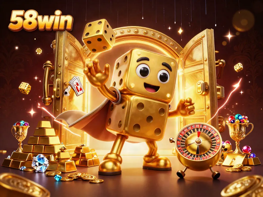 Experience the thrill of gaming with 58win, featuring dynamic characters and golden treasures.
