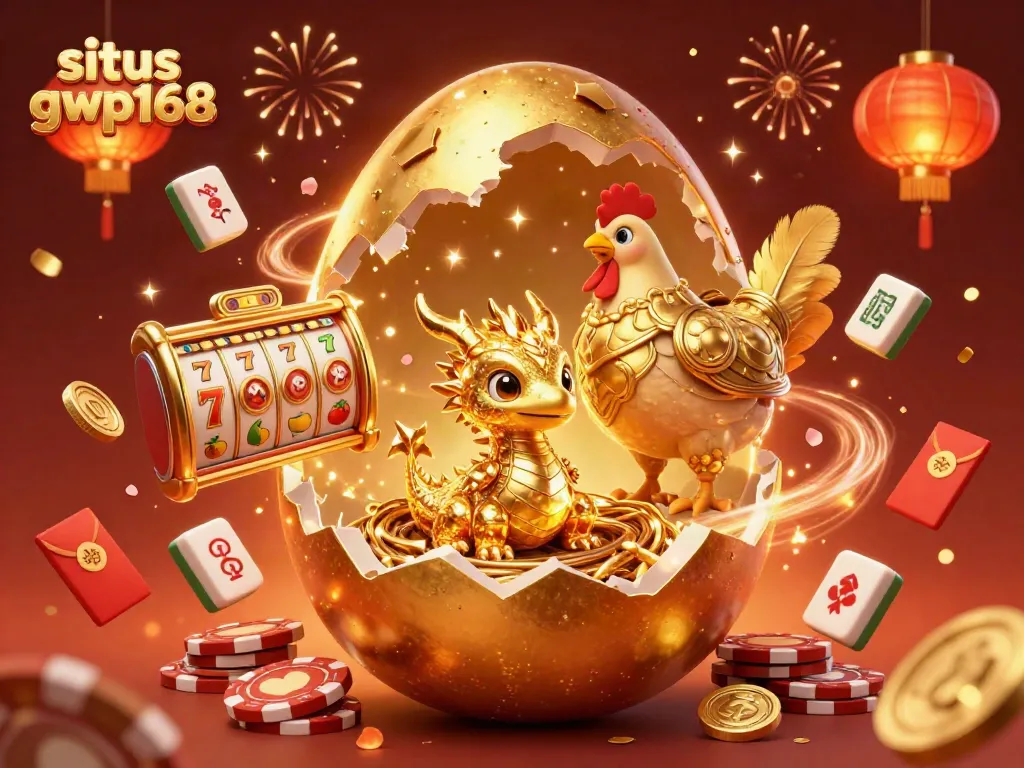 Gambarlah suasana menyenangkan situs gwp168 dengan naga emas di antara chip poker dan elemen perjudian lainnya.