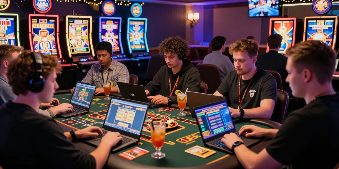 The vibrant atmosphere of a credit card casino in the UK showcases players at https://cullengolfclub.co.uk enjoying live dealer games.