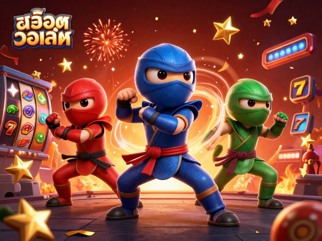 Experience excitement with สล็อตวอเลท as cartoon chameleons engage in thrilling slot-themed action