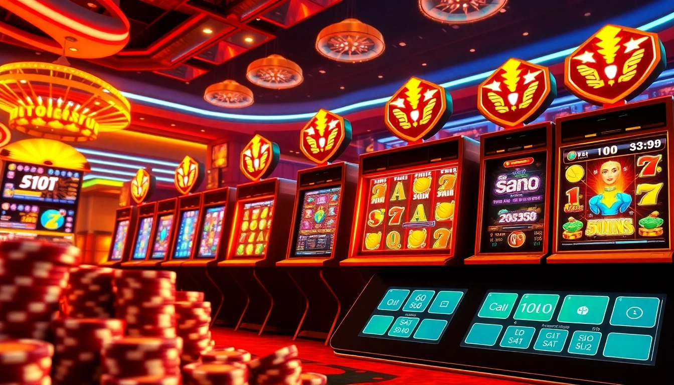 Experience the thrill of bro138 slot with vibrant slot machines and engaging gaming visuals.