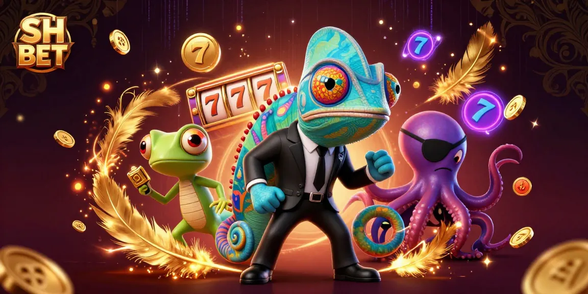 Engage in thrilling gameplay with SH BET's vibrant casino scene featuring unique characters.