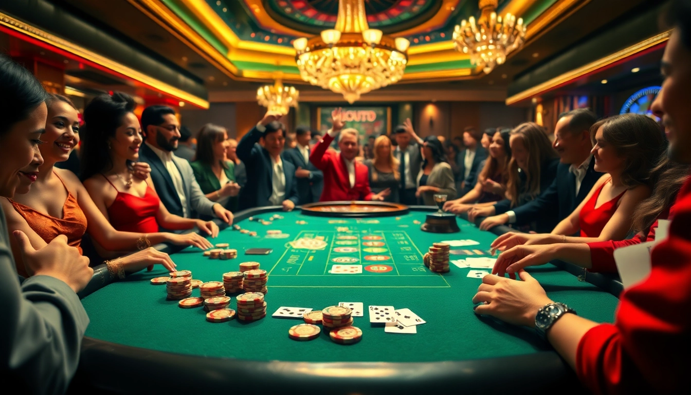 Experience the thrill of Casino games with vibrant chips and playing cards.