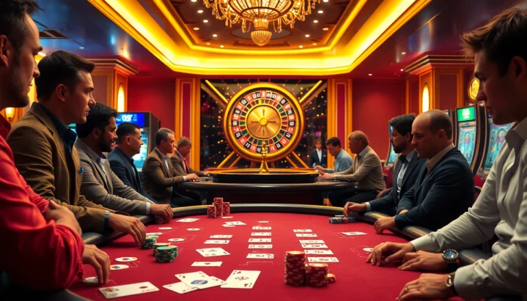 Pahala4d is featuring an exciting poker game scene with vibrant chips and cards on a luxurious table.