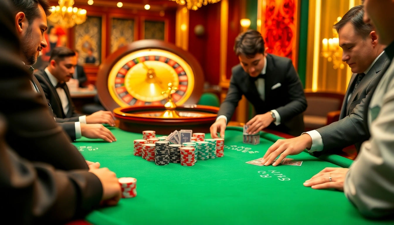 Experience excitement at https://nh88vn.com/ with vibrant casino games featuring poker tables and colorful chips.